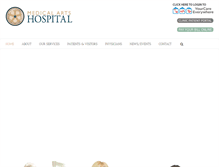 Tablet Screenshot of medicalartshospital.org